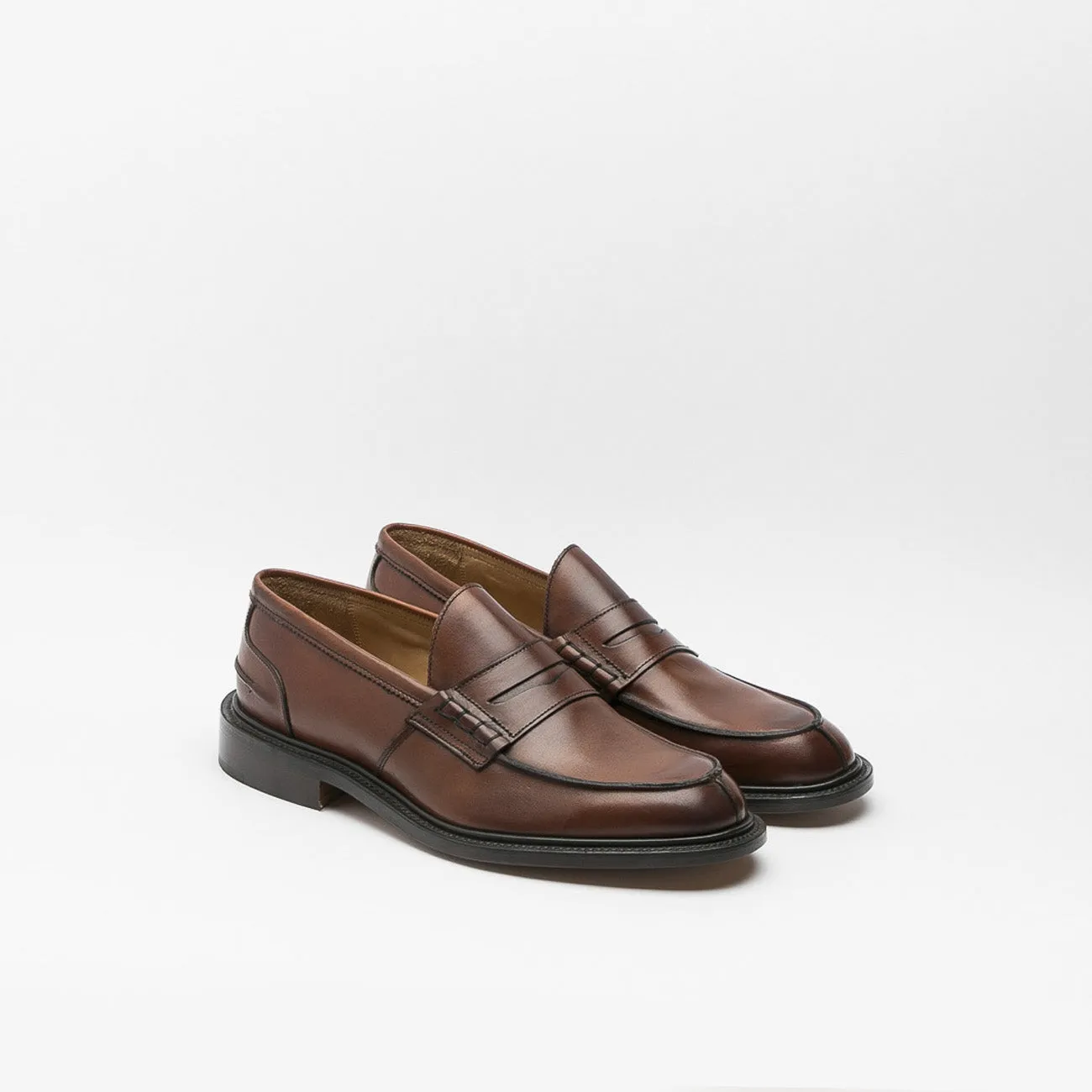 Mocassino penny Tricker's James in pelle marrone (Chestnut)
