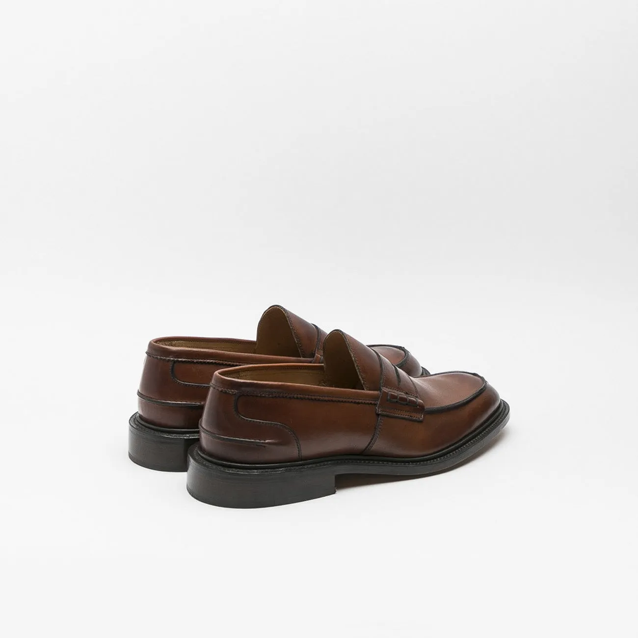 Mocassino penny Tricker's James in pelle marrone (Chestnut)