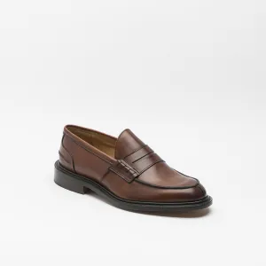 Mocassino penny Tricker's James in pelle marrone (Chestnut)
