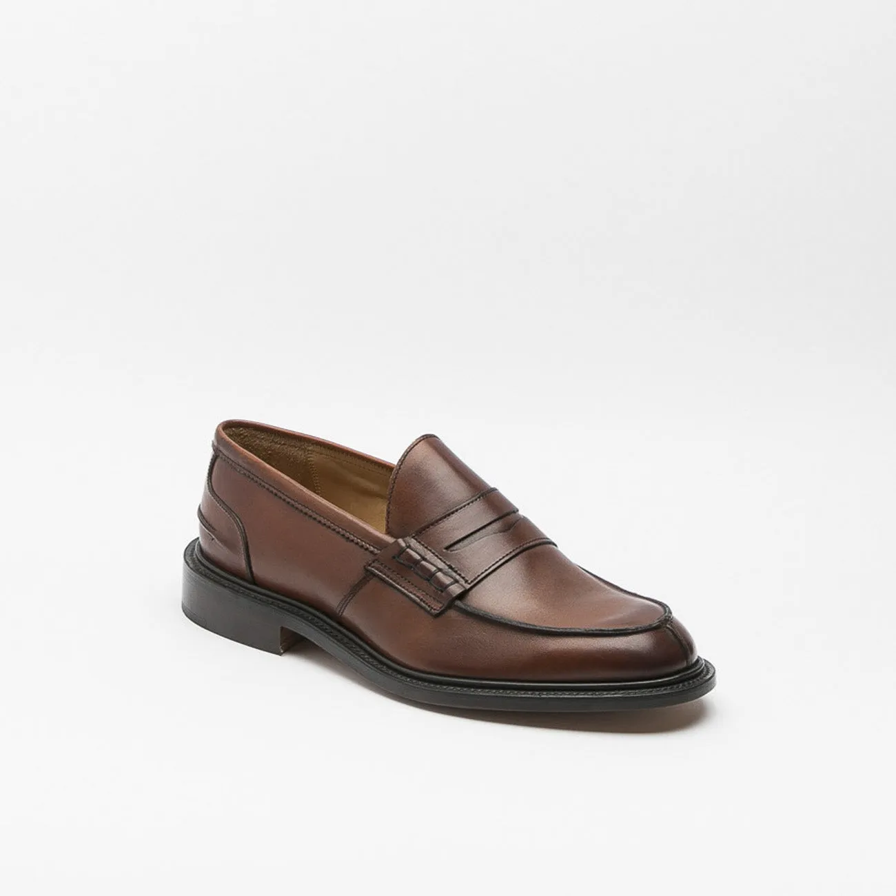 Mocassino penny Tricker's James in pelle marrone (Chestnut)