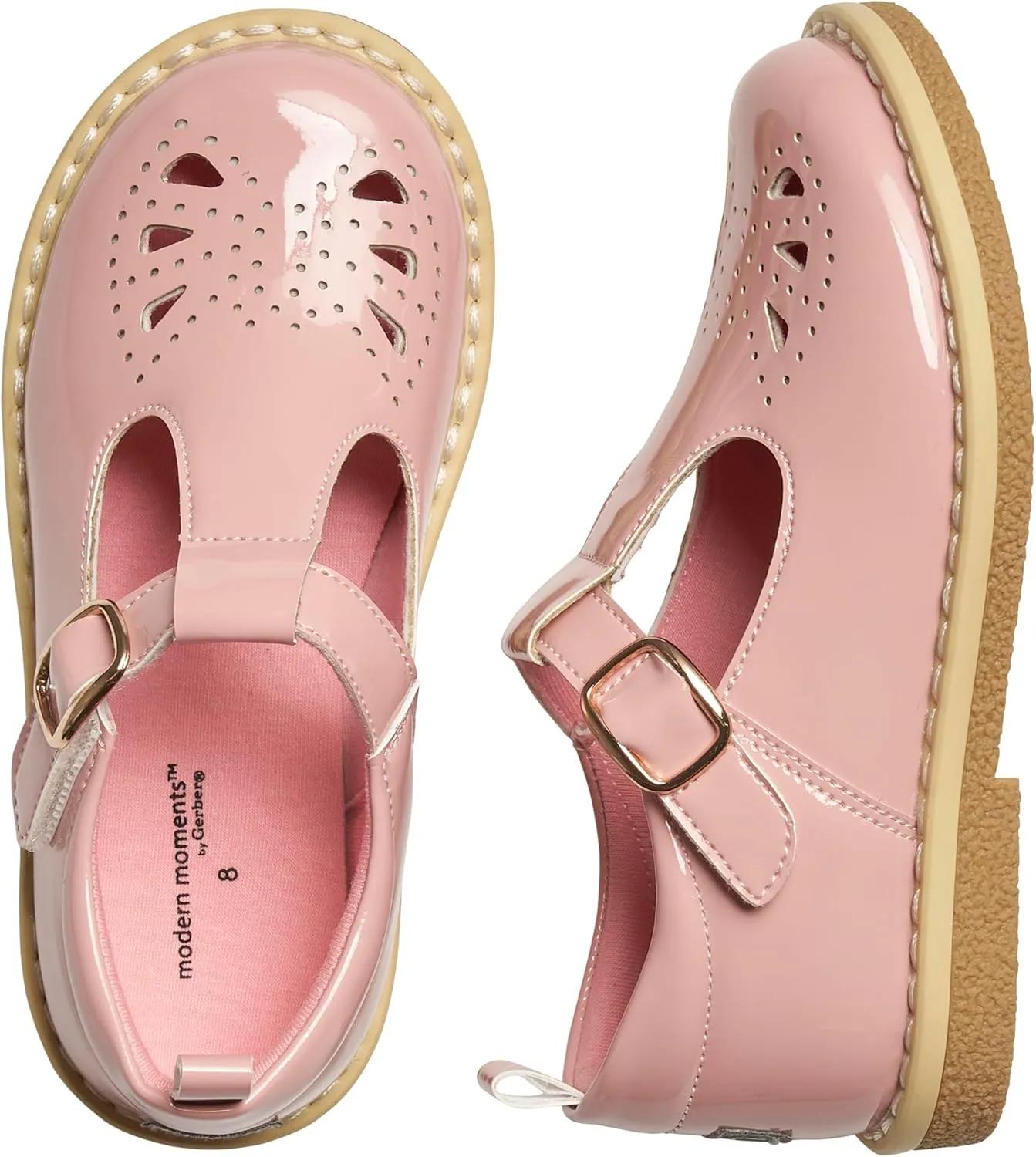 Modern Moments by Gerber Toddler Girls' T-Strap Mary Jane Flat