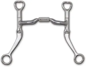 Myler Flat Shank Low Port Comfort Snaffle Bit MB 04 5"