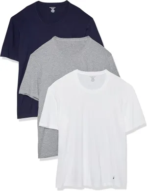 Nautica Men's Cotton Crew Neck 3-Pack T-Shirt