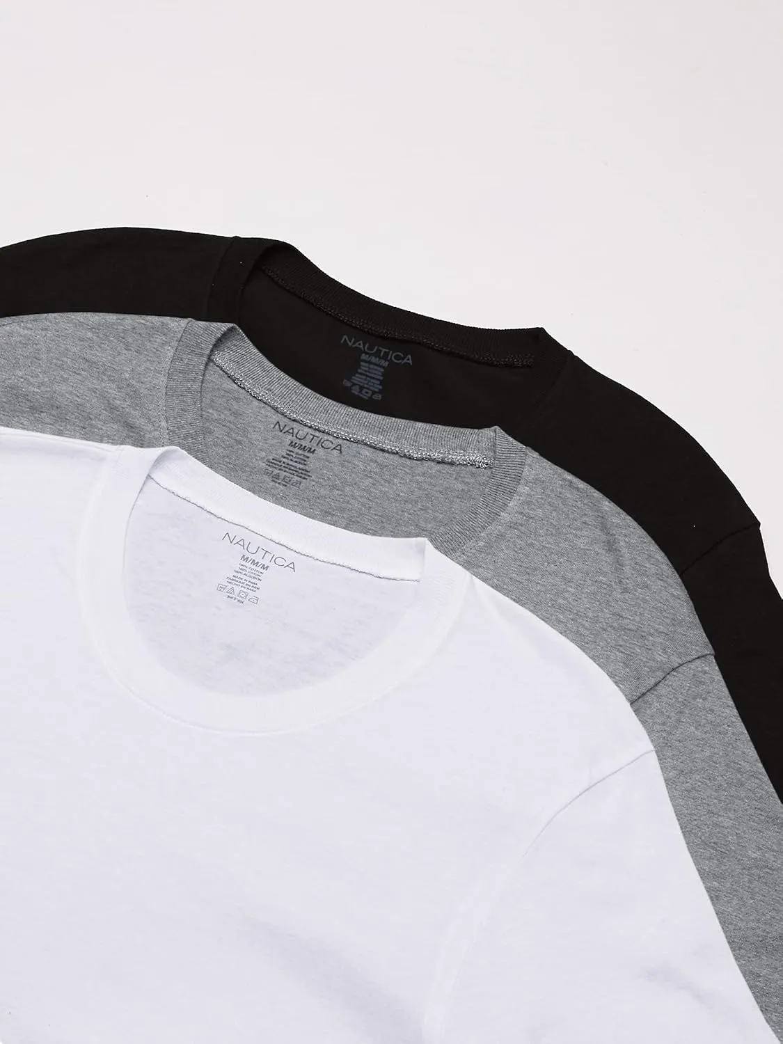 Nautica Men's Cotton Crew Neck 3-Pack T-Shirt