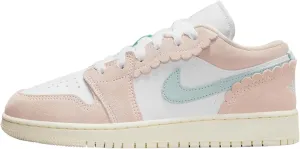Nike Air Jordan 1 Low Grade School Basketball Shoe Guava Ice/Jade Ice-White DZ5356-800 7Y