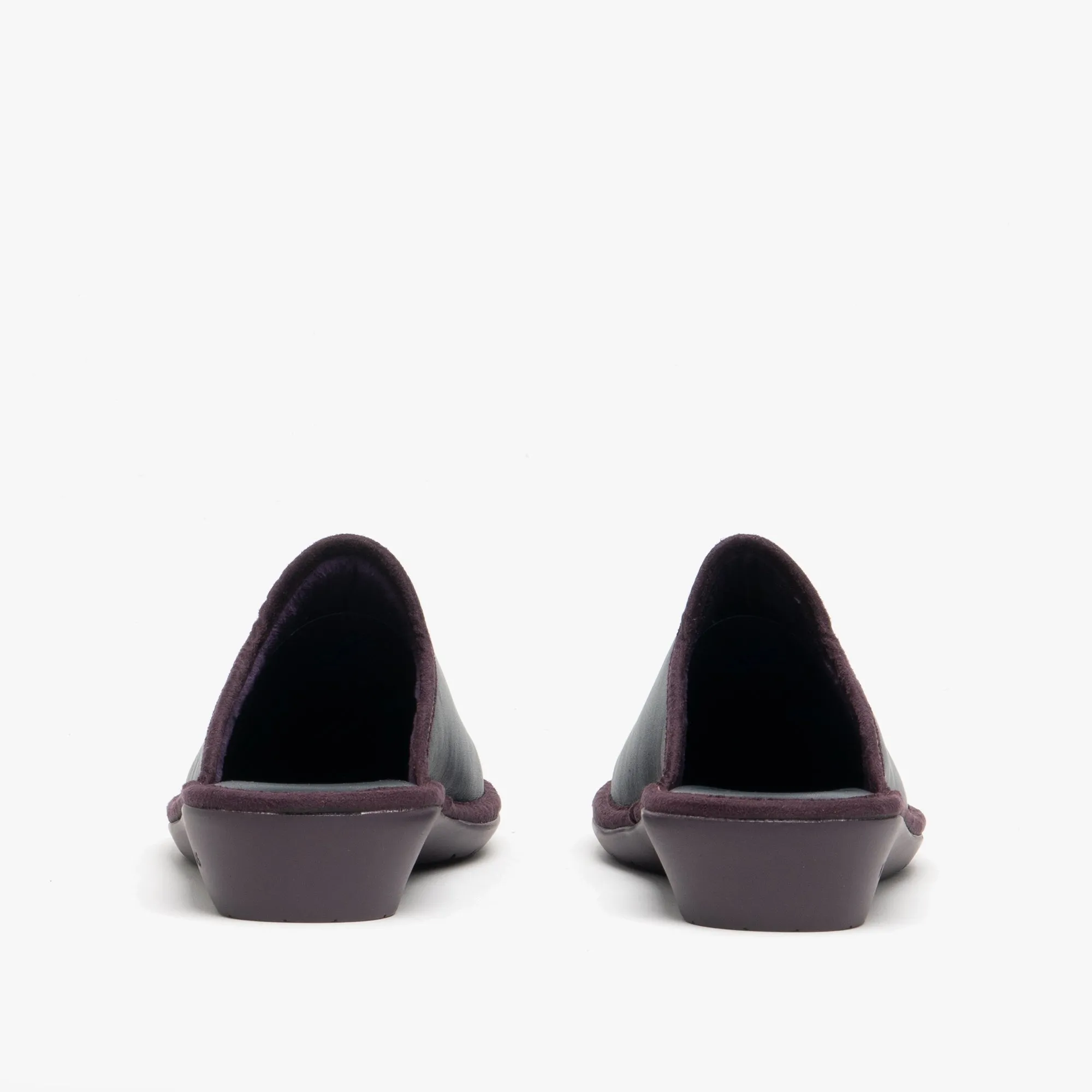 Nordikas 347 (DUBLIN) Womens Leather Mule Slippers Marine Blue
