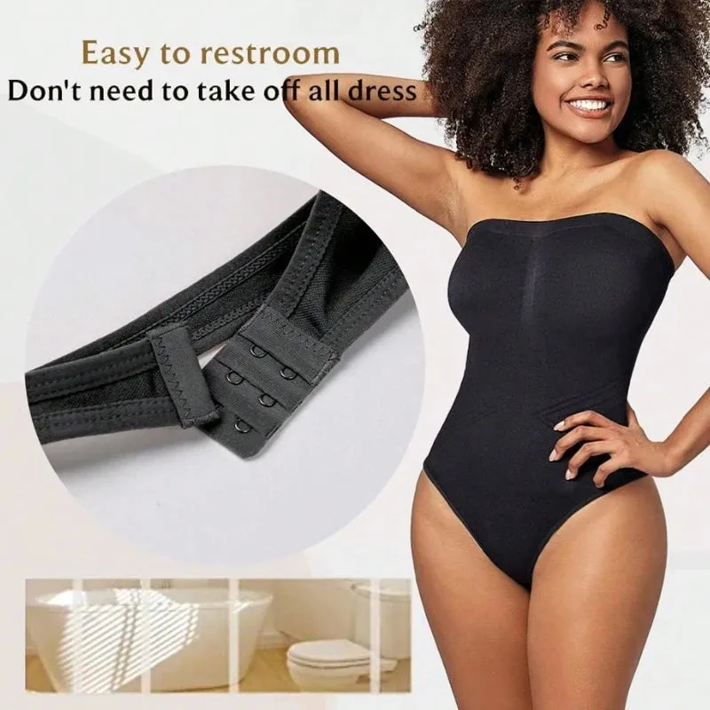 Off Shoulder Bodysuit Shapewear Women Waist Trainer Thongs Body Shaper Slimming Underwear Corset Fajas Colombianas
