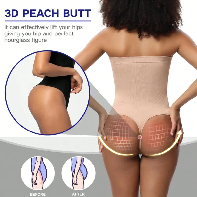 Off Shoulder Bodysuit Shapewear Women Waist Trainer Thongs Body Shaper Slimming Underwear Corset Fajas Colombianas