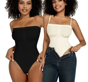 Off Shoulder Bodysuit Shapewear Women Waist Trainer Thongs Body Shaper Slimming Underwear Corset Fajas Colombianas