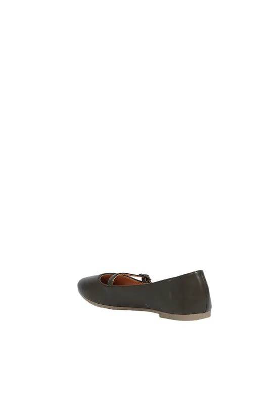 Olive Flat Shoes