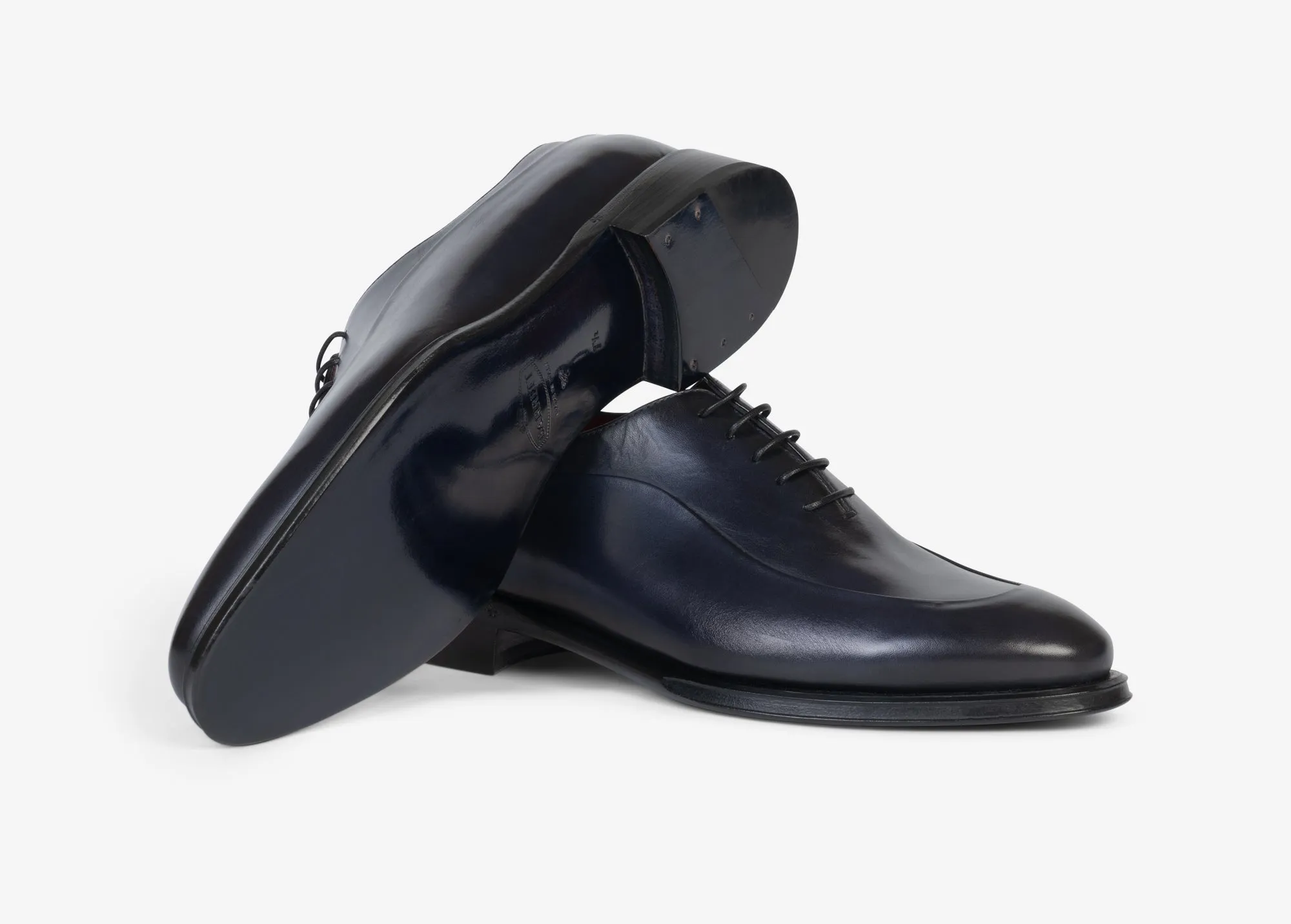 Oxford blu con cuciture risvoltate
