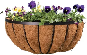 Panacea 88542 Cotswold Series Wall Planter, Black, 22-Inch