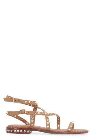 Petra studded leather flat sandals