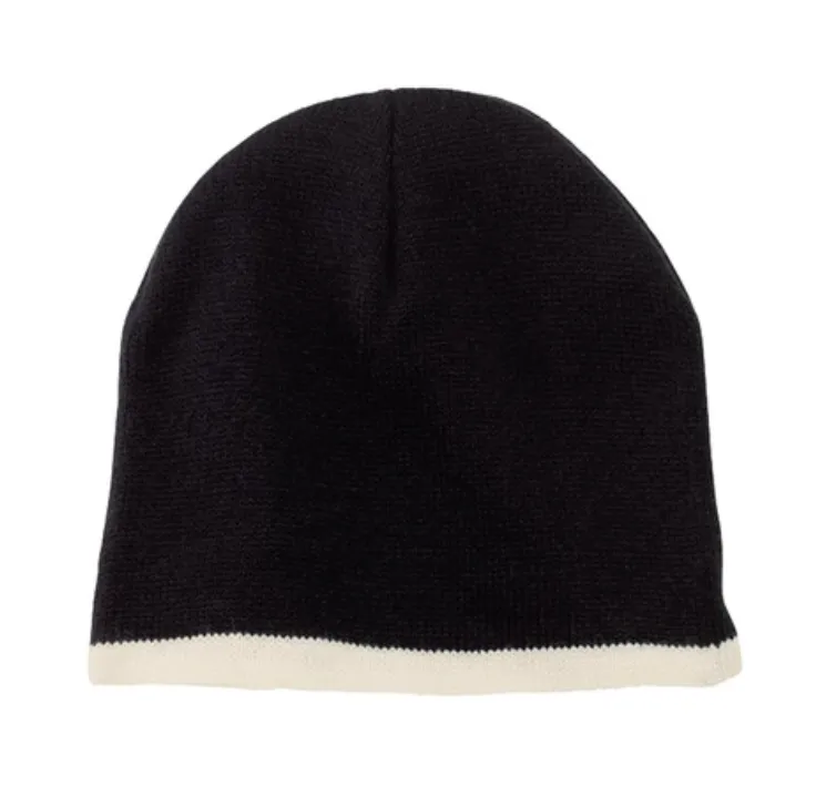 Port & Company Beanie Cap - Leather Patch