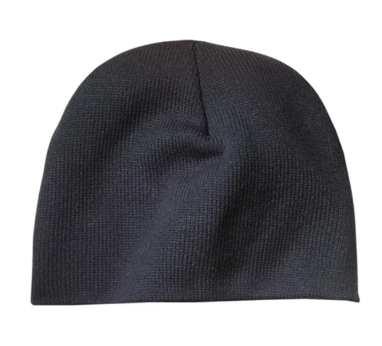 Port & Company Beanie Cap - Leather Patch