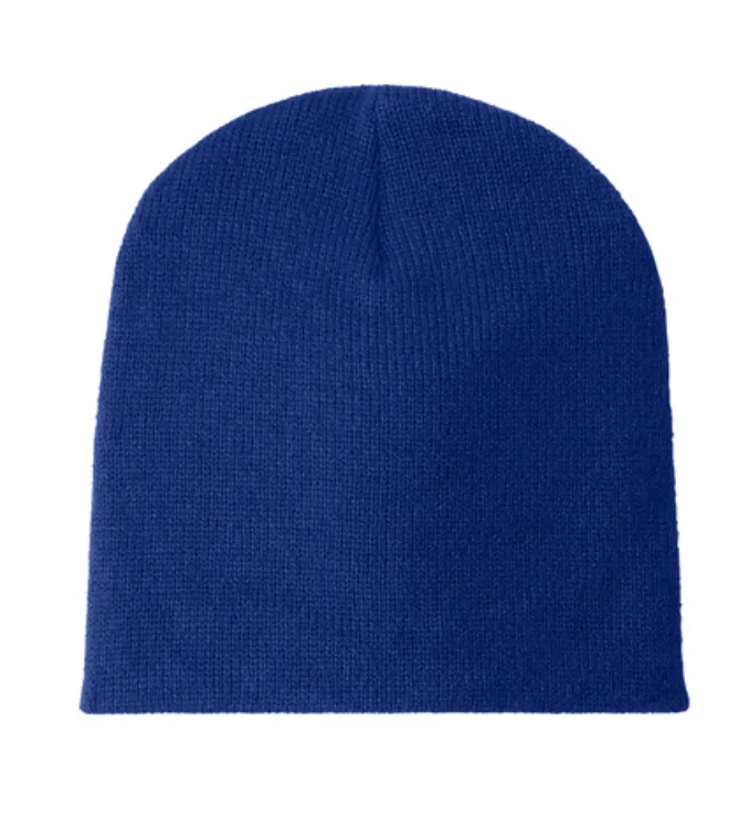 Port & Company Beanie Cap - Leather Patch