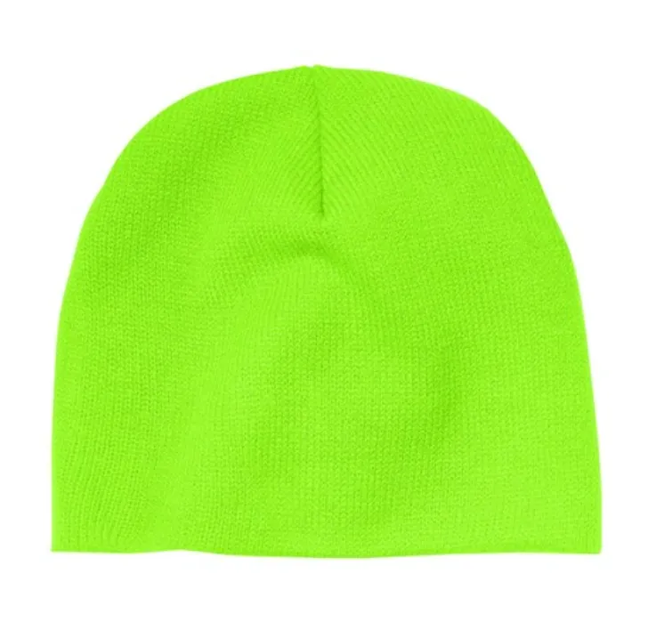 Port & Company Beanie Cap - Leather Patch