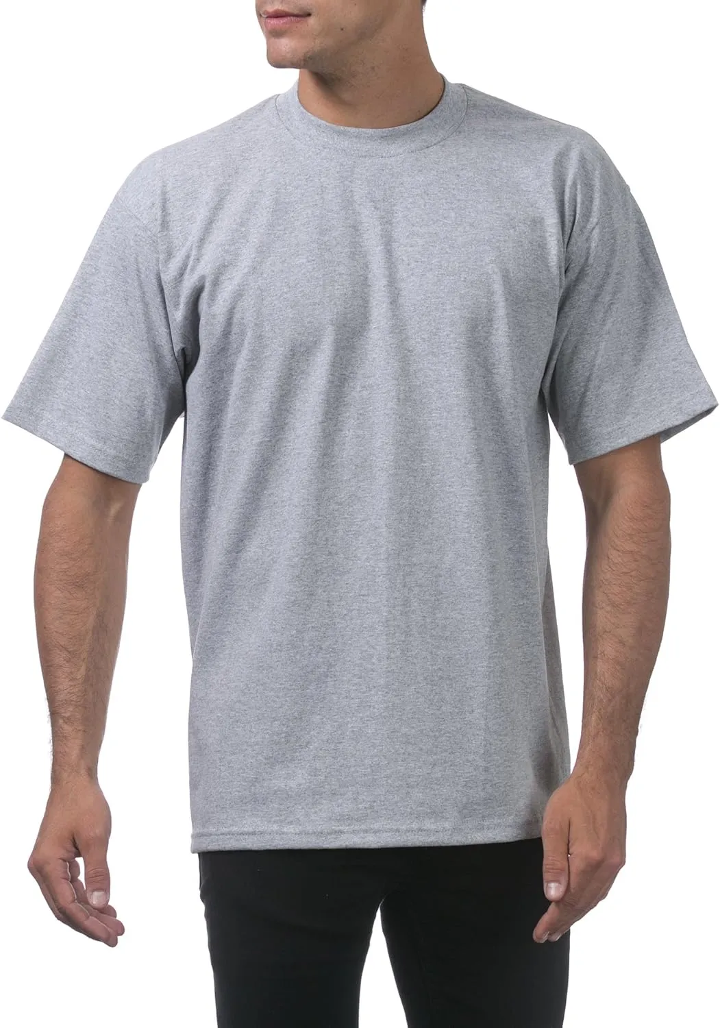 Pro Club Men's Heavyweight Cotton Short Sleeve Crew Neck T-Shirt