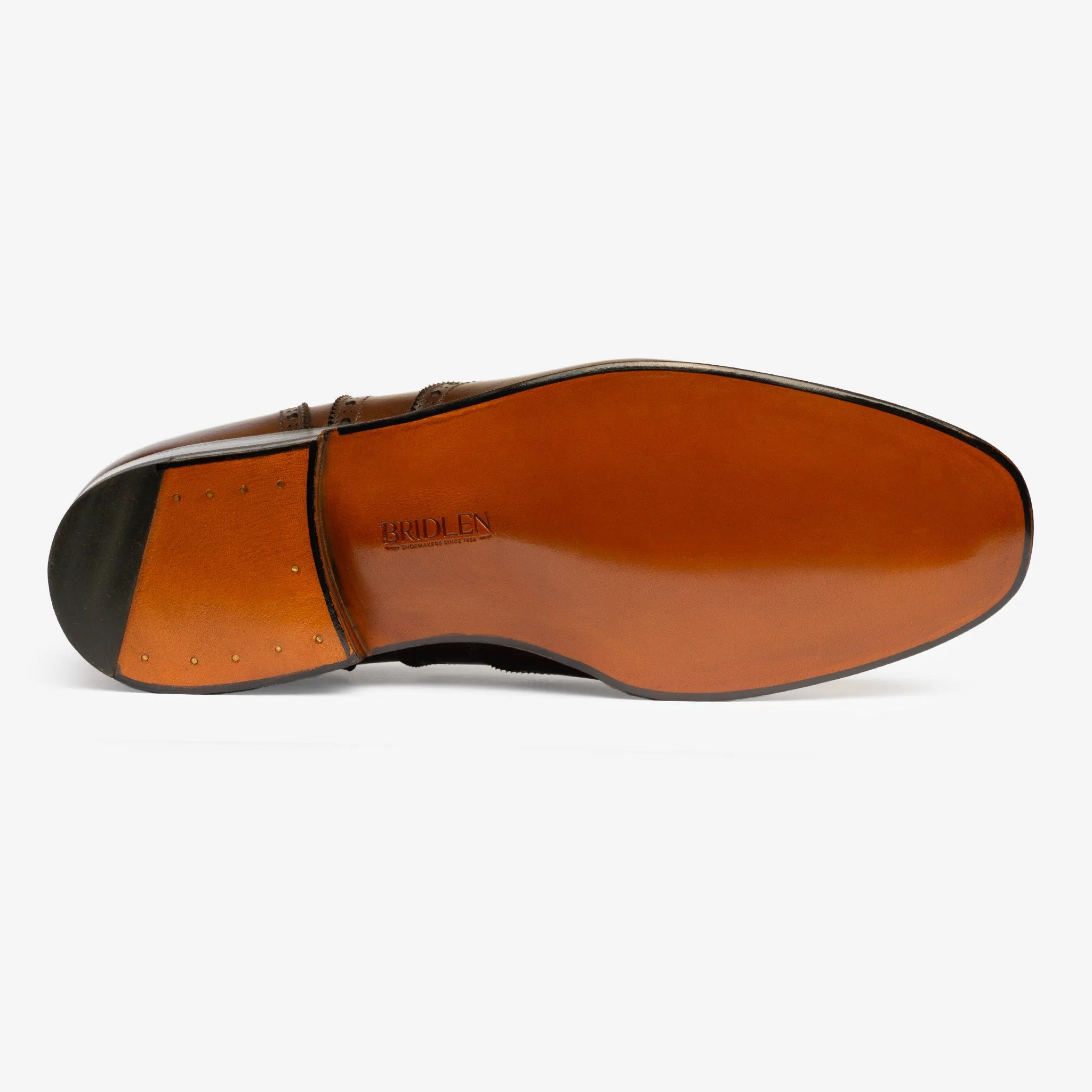 Punch Cap Oxford - Brown Museum Calf - Char Last