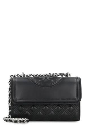 Quilted leather Fleming mini shoulder bag