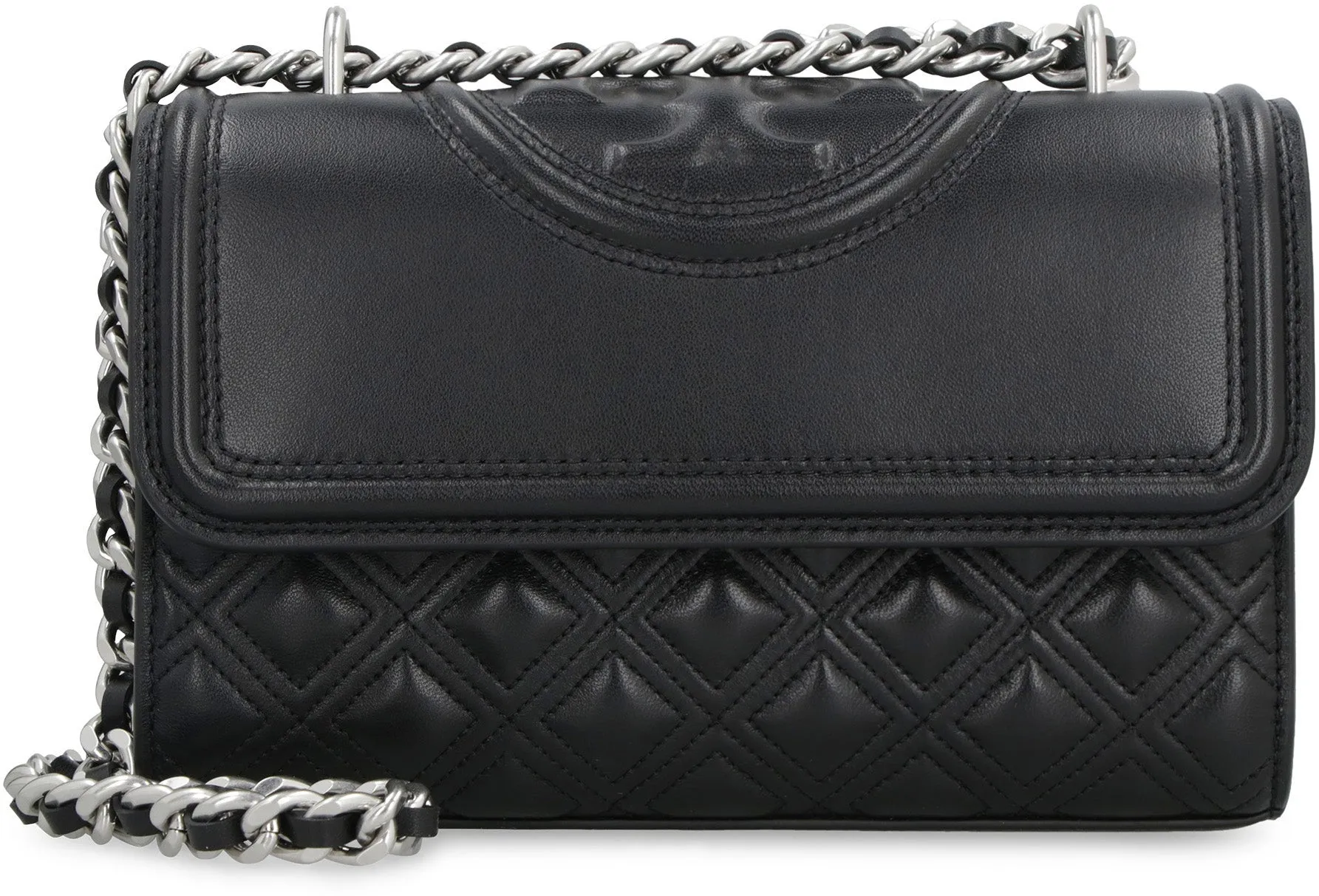 Quilted leather Fleming mini shoulder bag