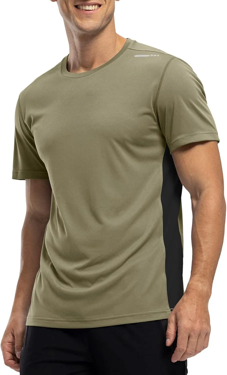 Rdruko Men's Rash Guard Swim Shirts Short Sleeve UPF 50  UV Protection Quick Dry Fishing Surf Active T Shirts
