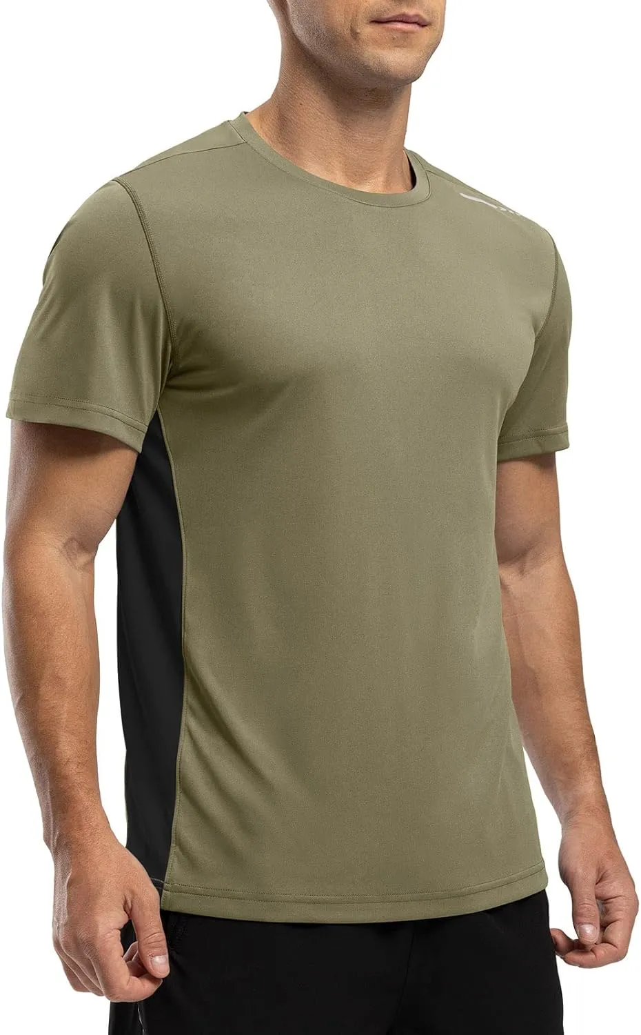 Rdruko Men's Rash Guard Swim Shirts Short Sleeve UPF 50  UV Protection Quick Dry Fishing Surf Active T Shirts