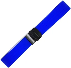 RHAIYAN 18mm 20mm 22mm 24mm Sport Silicone Watch Band Strap Men Women Universal Waterproof Rubber Watchband Wrist Bracelet Accessories Specific (Color : Royal Blue B, Size : 24mm)