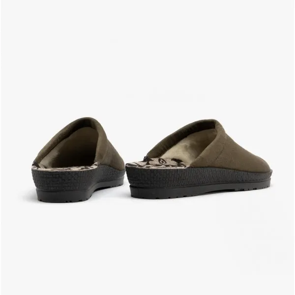 Rohde 2291 Womens Mule Slippers Olive