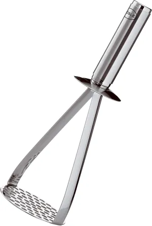 Rösle Kartoffelstampfer, Hochwertiger Stampfer für Kartoffeln und Knollen-Gemüse, Edelstahl 18/10, hochglänzend / matt, Spülmaschinengeeignet,Silver,12780
