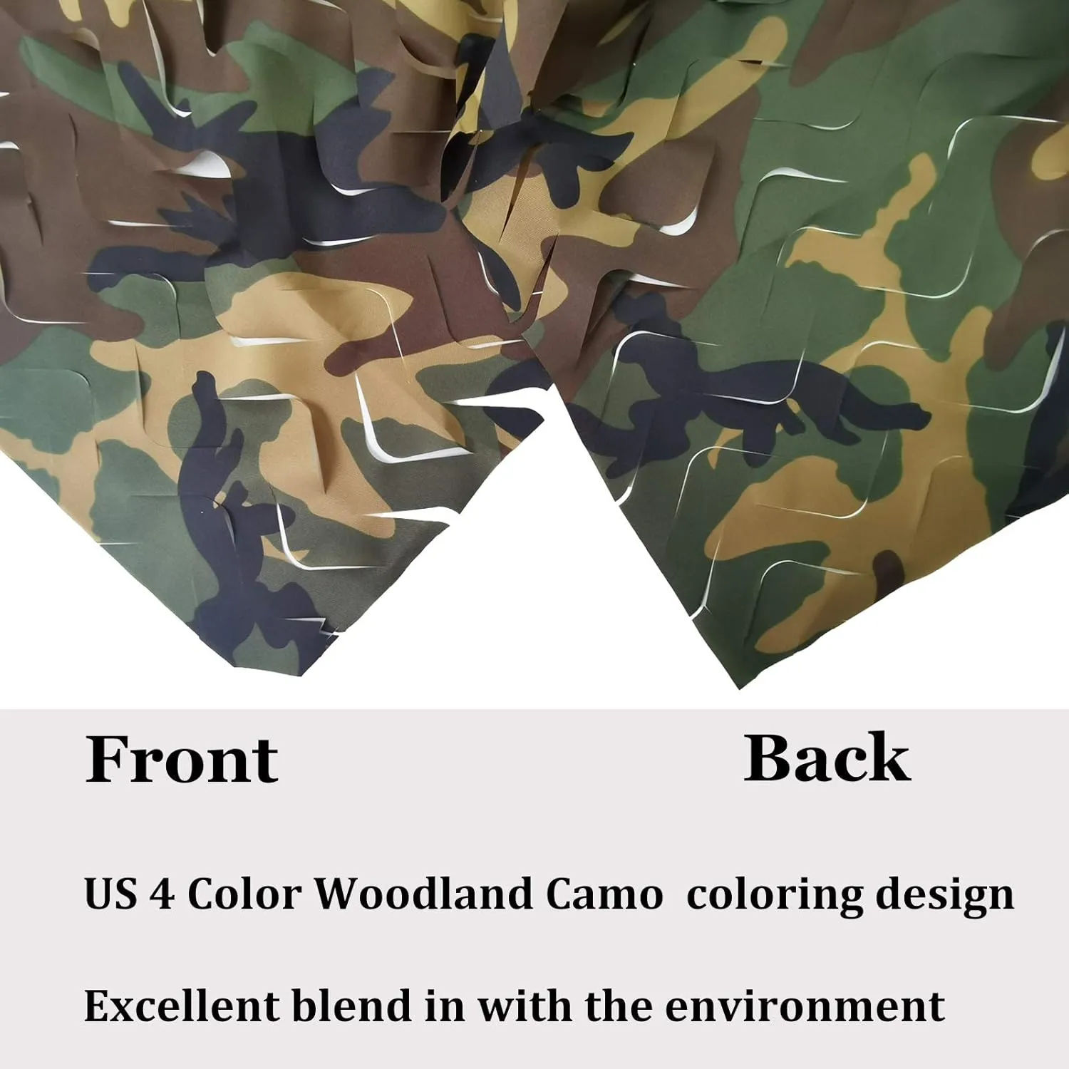 Senmortar Camo Netting, Bulk Roll Camouflage Netting, Military Hunting Mesh Free Cutting for Hunting Blind Sunshade Shooting Theme Party Decoration