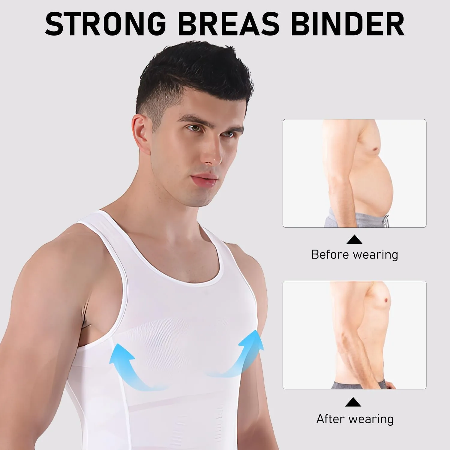 Shaperluv for Men, 2025 New Shaperluv Tank 2.0 Mens, Shaper Luv Tank for Men Big and Tall, Male Compression Shirt