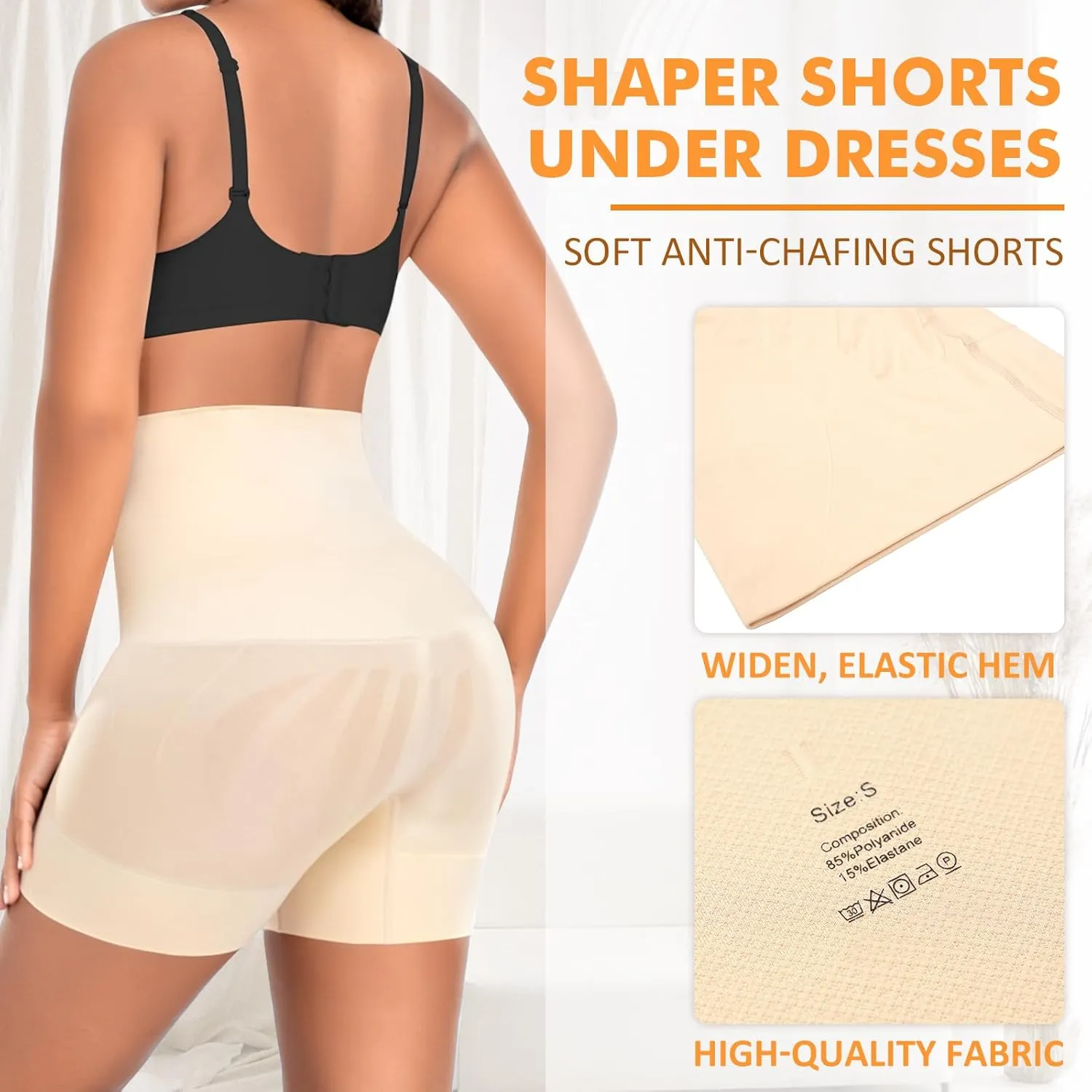 Shapewear Shorts Tummy Control for Women High Waist Body Shaper Under Dress Shaping Shorts Underwear Girdle Panties