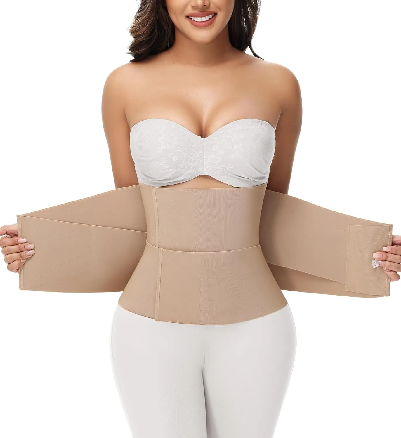 SHAPSHE Waist Trainer for Women Working out Cincher Body Shaper Tummy Control Waist Trimmer Belt Segmented Triple Wrap
