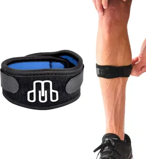 Shin Splint | Adjustable Neoprene Shin Splint & Leg Compression Support Strap | for Strains, Injuries, Pain
