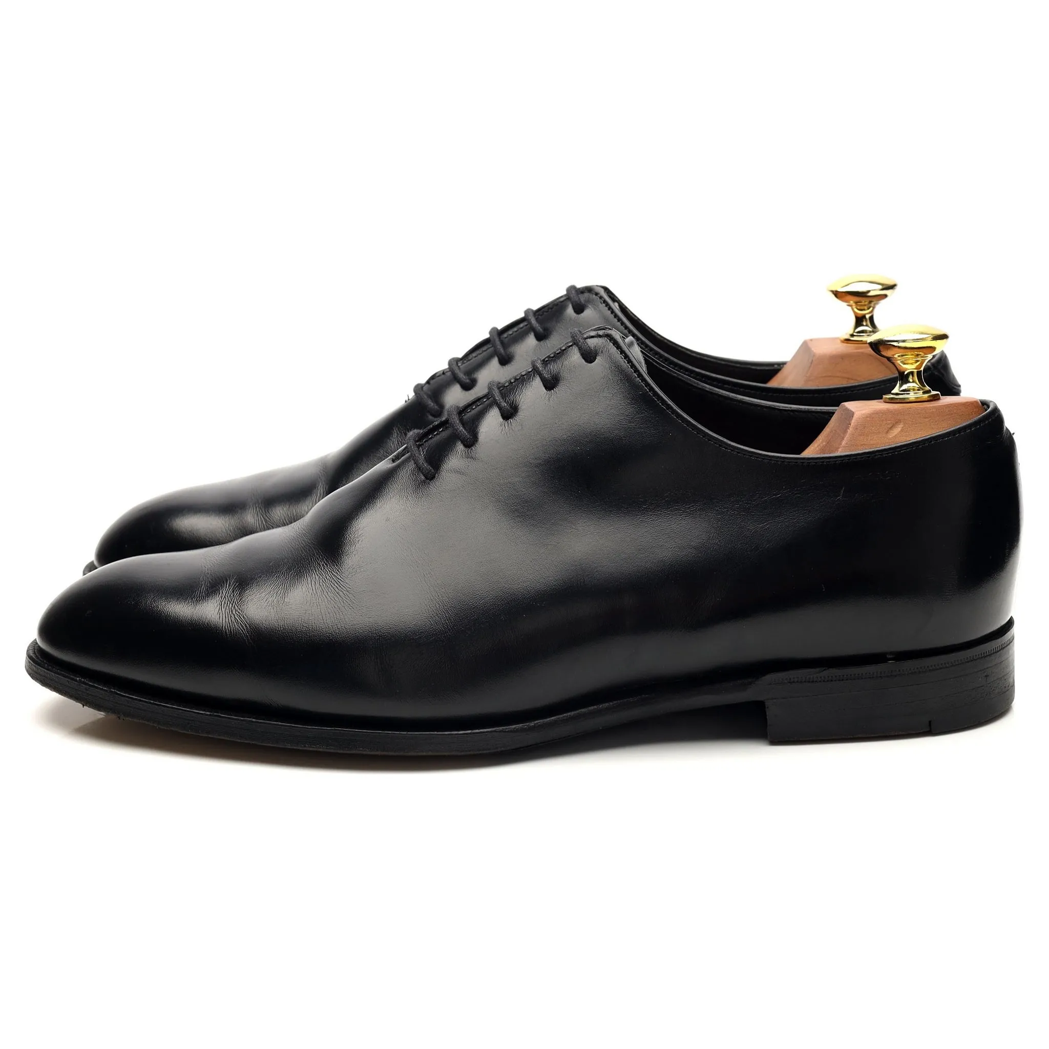 Shipton & Heneage 'Pallmall' Black Leather Wholecut Oxford UK 8 F