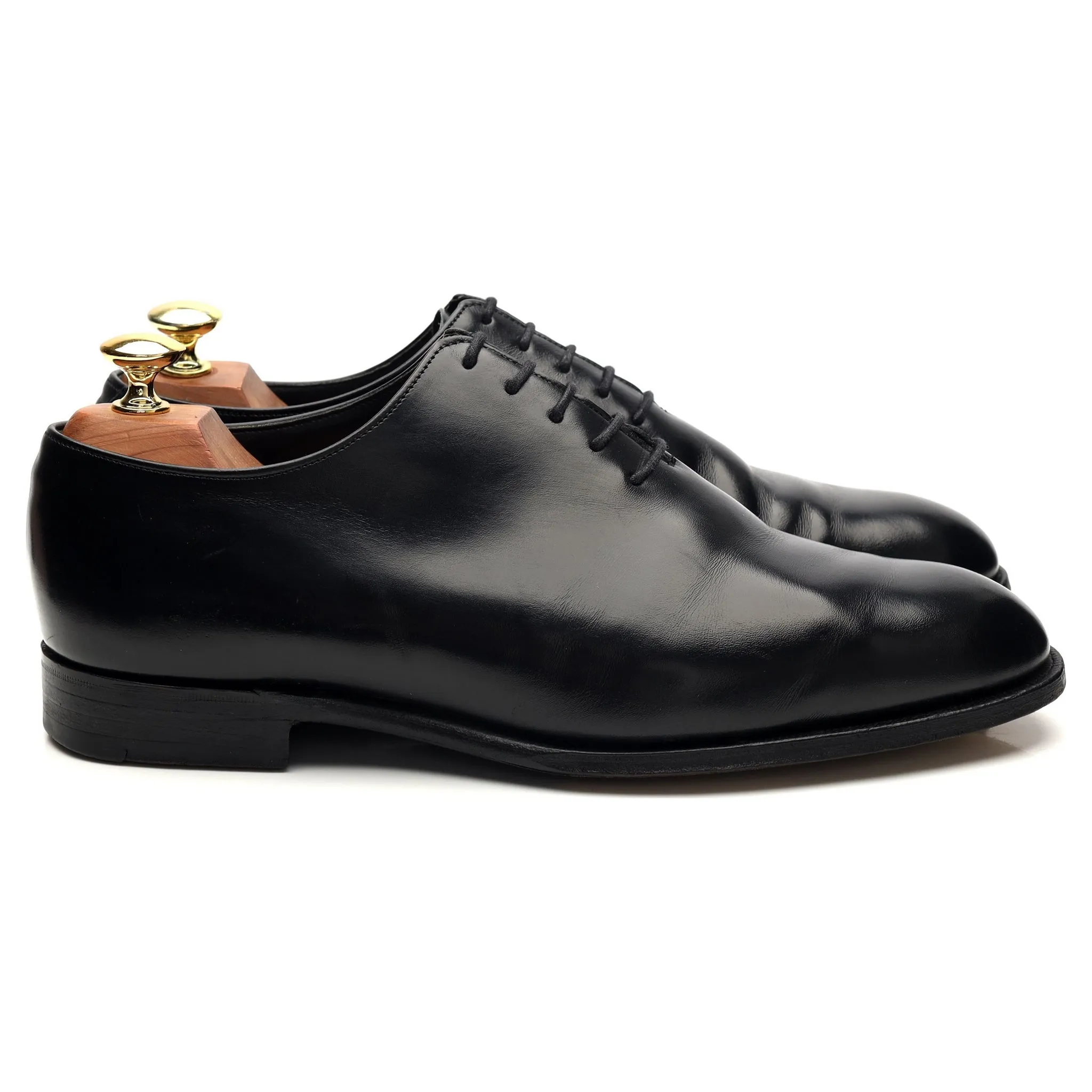 Shipton & Heneage 'Pallmall' Black Leather Wholecut Oxford UK 8 F