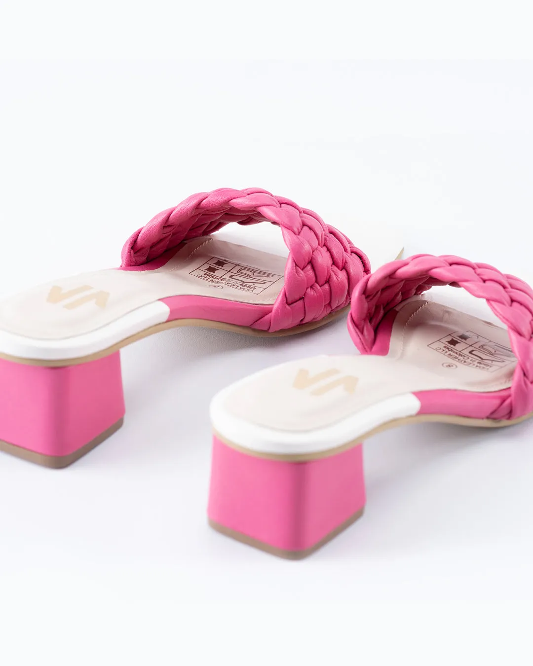 Silvia Cobos Luli Weaved Heel Mule Pink