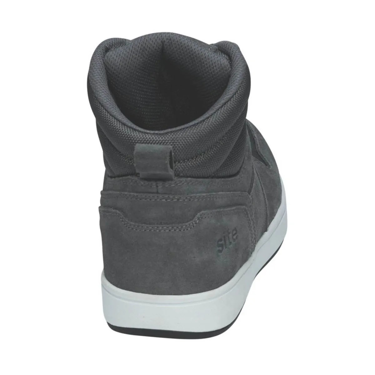 Site Safety Trainer Boots Mens Standard Fit Grey Leather Shoes Steel Toe Size 12