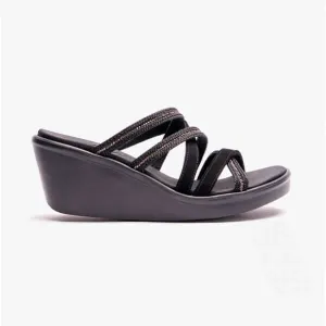 Skechers 119606/BLK 119606 RUMBLE ON - CLASSY WAY Womens Sandals Black