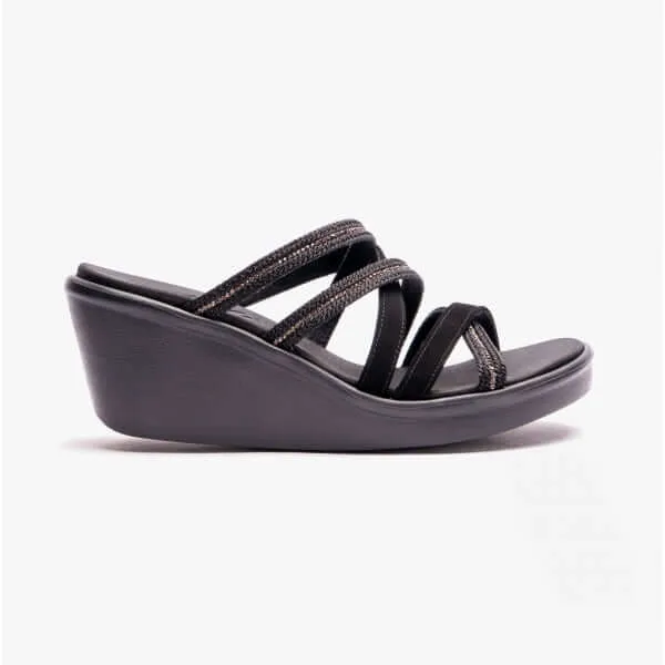 Skechers 119606/BLK 119606 RUMBLE ON - CLASSY WAY Womens Sandals Black
