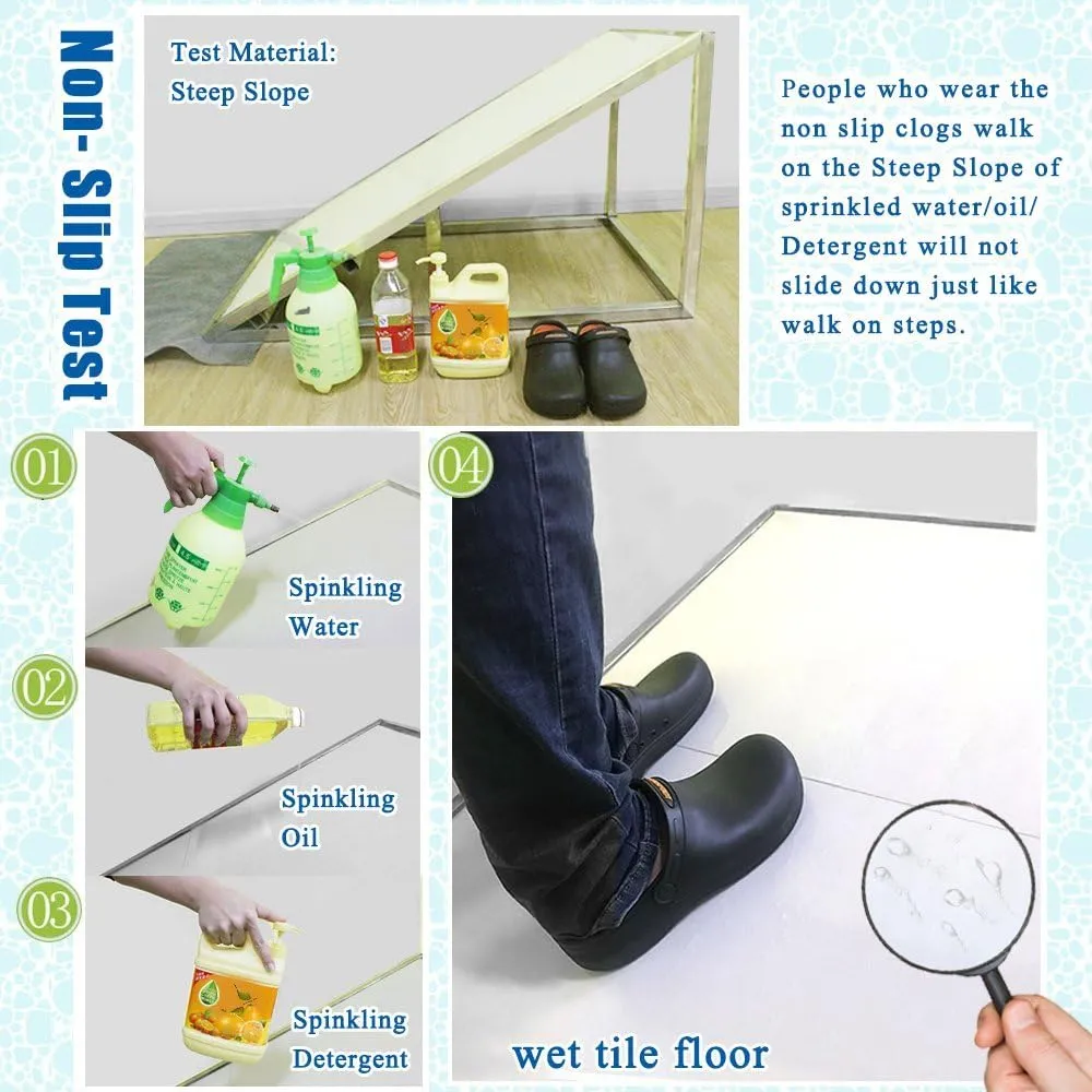 Slip Resistant Shoes - Kitchen Work Shoes for Men Slip-Resistant Safety Shoes for Men Women