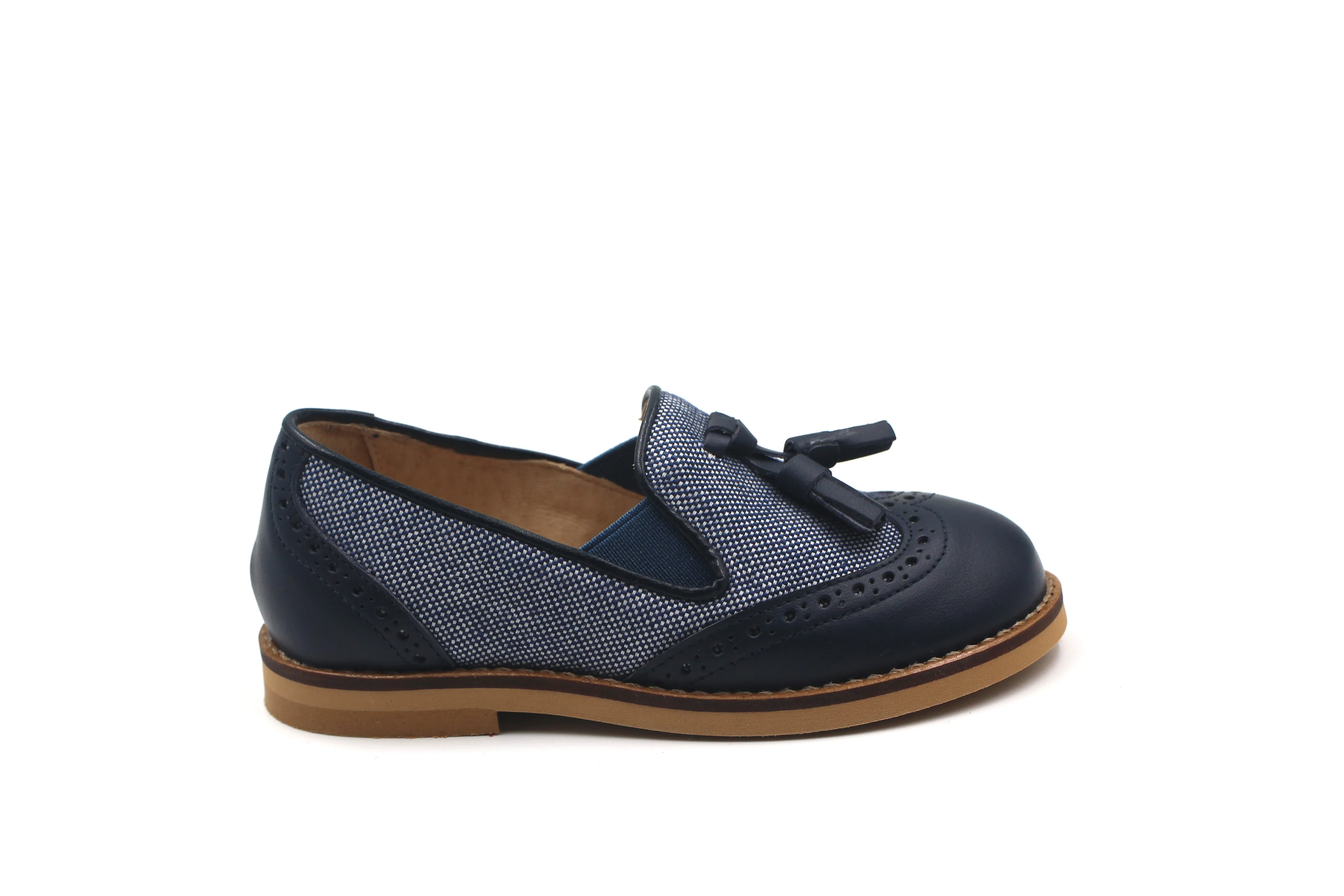 Sonatina Navy Jack Tassel Loafer