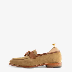 Southwark Big Tassel Beige Suede Slip-ons Shoes