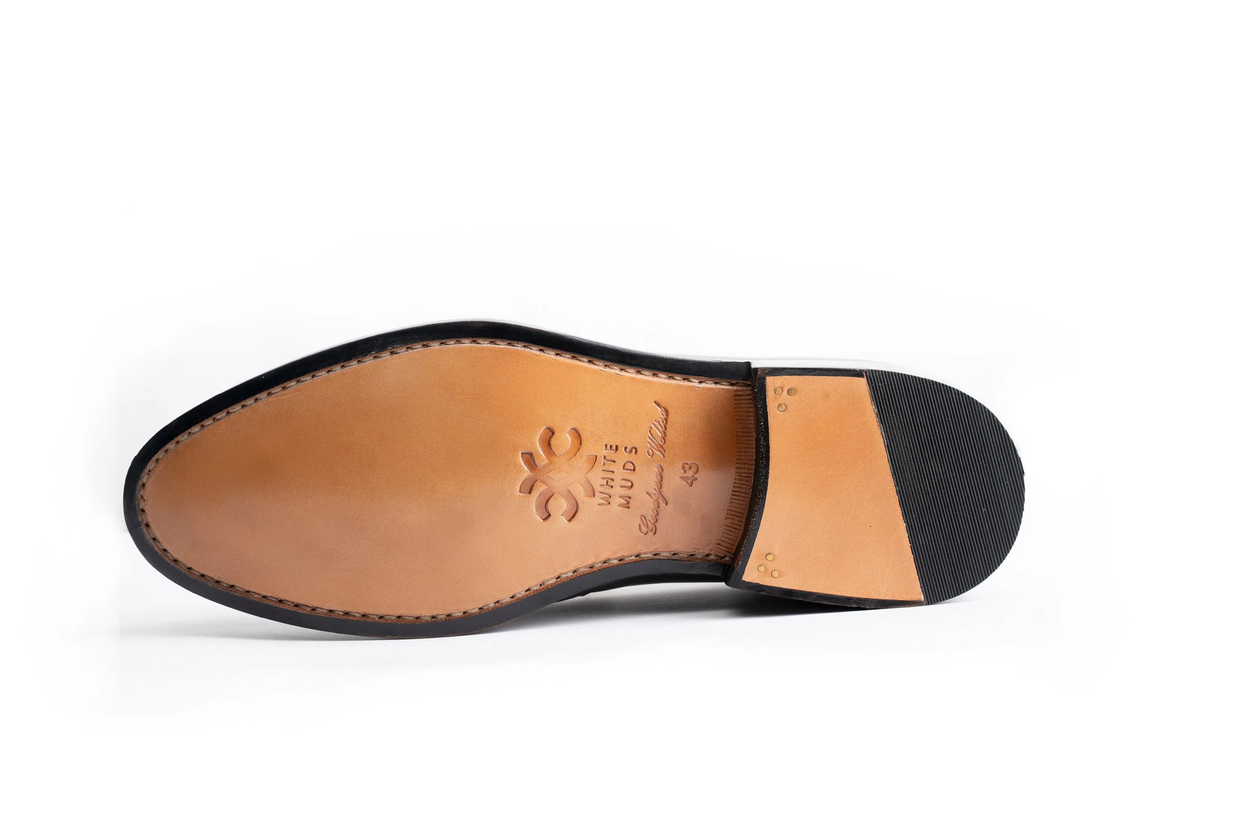 Southwark Big Tassel Beige Suede Slip-ons Shoes