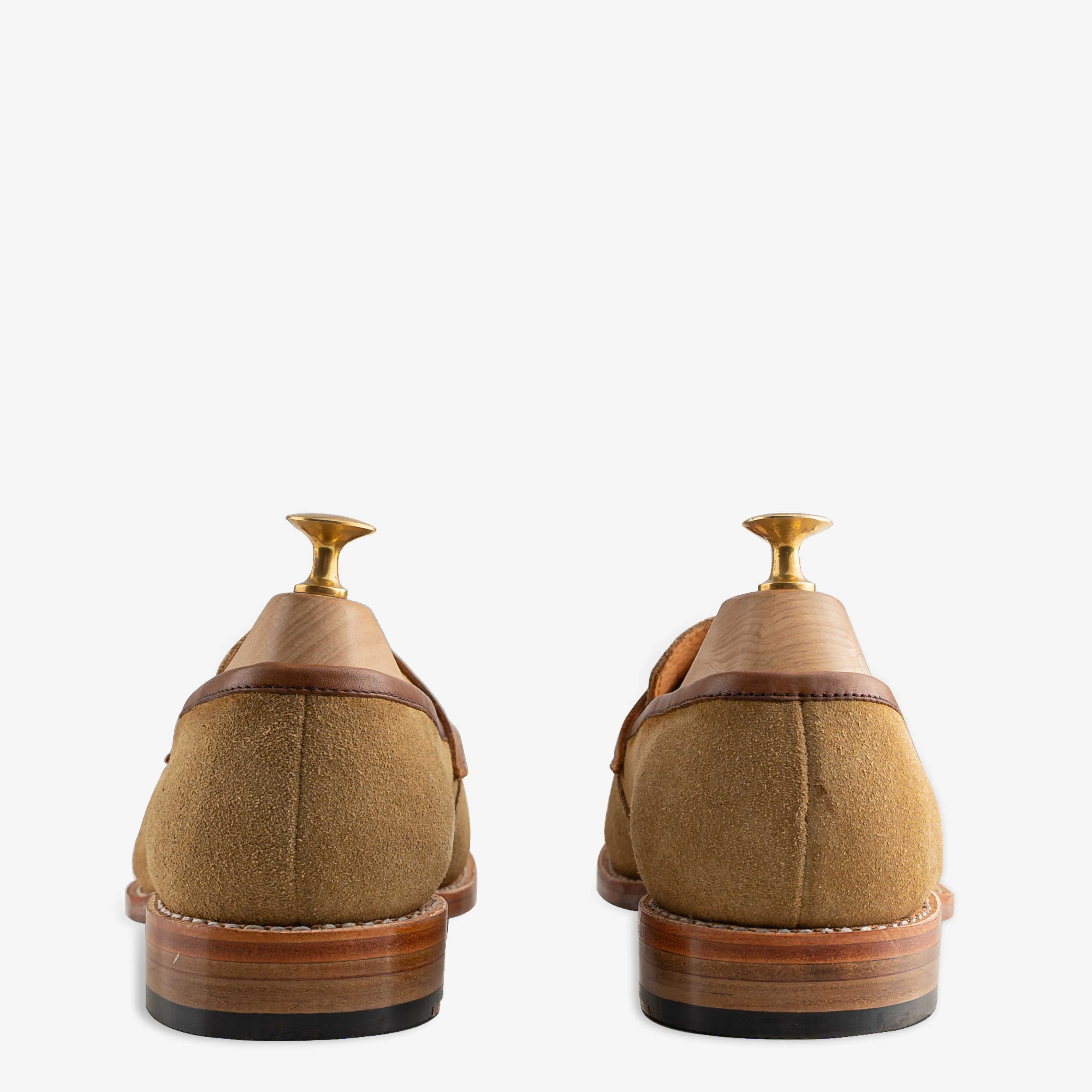 Southwark Big Tassel Beige Suede Slip-ons Shoes