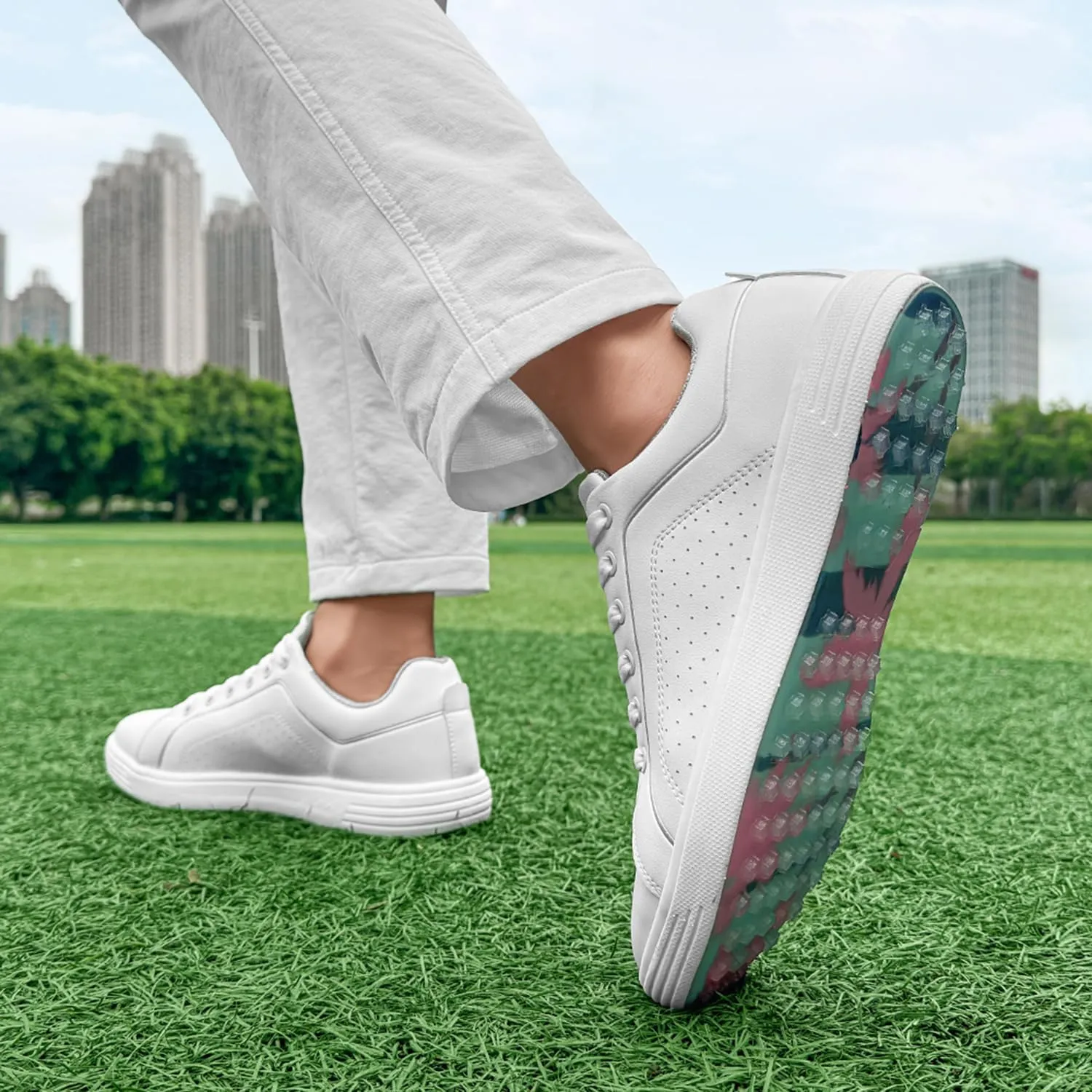 Spikeless Golf Shoes Men Professional Golf Foowears Luxury Walking Footwears for Golfers Outdoor