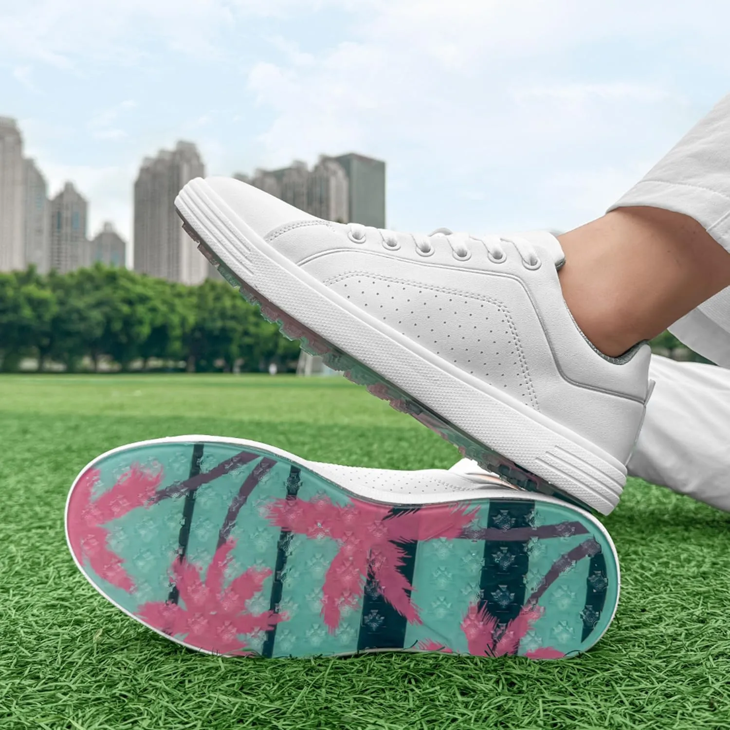 Spikeless Golf Shoes Men Professional Golf Foowears Luxury Walking Footwears for Golfers Outdoor