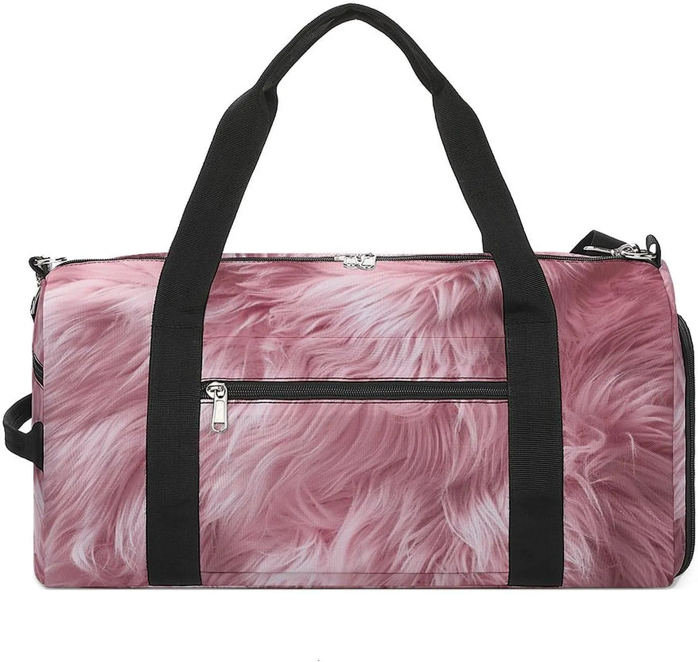 Sports Gym Bag for Women Men with Shoe And Wet Compartment Travel Duffel Bag Red Fur Texture Weekender Bag Carry on Overnight Bag for Swimming Fitness Workout Sport Duffle Bag, style-4