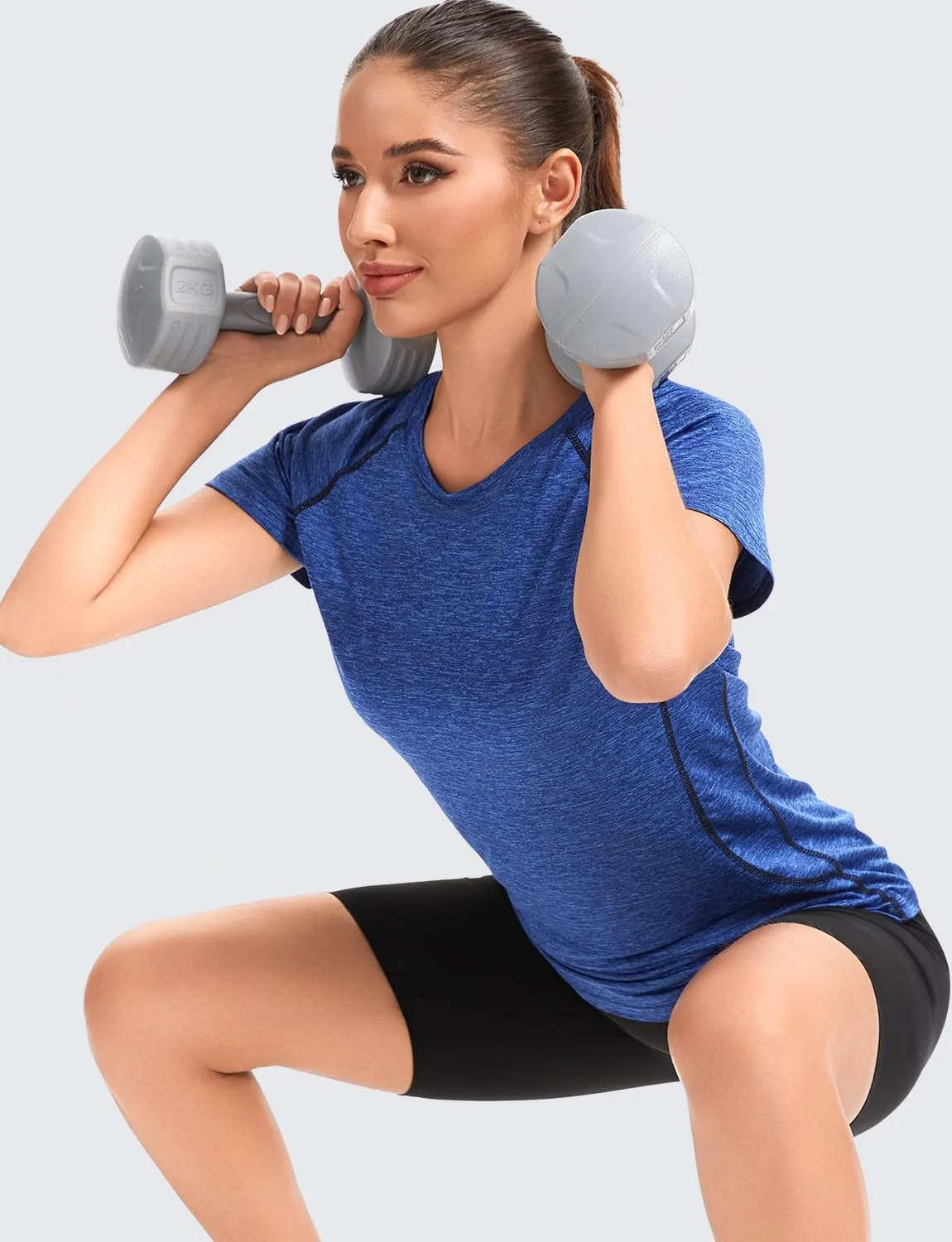 Star Vibe 4 Pack Women's Compression Shirt Short Sleeve Workout Tops Dry Fit Athletic Baselayer Gym Yoga Running T-Shirt
